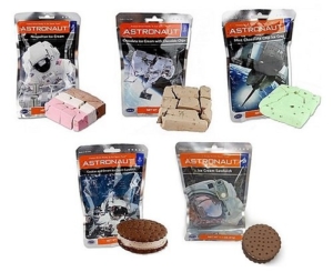 Astronaut Ice Cream Neapolitan, Mint, Cookies & Cream, Sandwich and Chocolate Chip Freeze Dried Food by Universal Specialties -