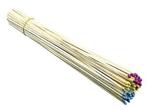 Grill Streichhölzer 60 Stück 28cm Kaminstreichhölzer bunte Köpfe -