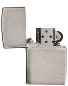 Zippo Benzin Feuerzeug Chrom Standard gebürstet Regular Sturmfeuerzeug -