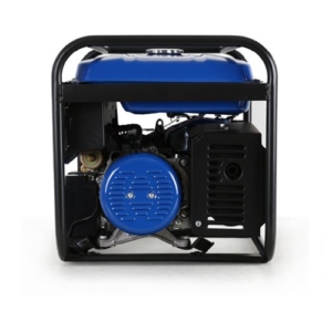 EBERTH 5500 Watt Benzin Stromerzeuger (E-Start, 13 PS Benzinmotor, 4-Takt, luftgekühlt, Ölmangelsicherung, Seilzugstart, Automatischer Voltregler AVR, 3-Phasen, 1x 400V, 3x 230V, 1x 12V, Voltmeter) -