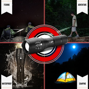 HIILIGHT LED Taschenlampe 2000 CREE XM-L T6 schwarz -