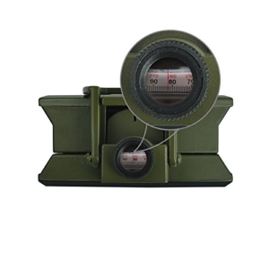 Proster Militär Marschkompass Professioneller Taschenkompass Peilkompass Kompass Compass mit Klinometer Tragschlaufe Tasche für Jagd Wandern und Aktivitäten im Freien -