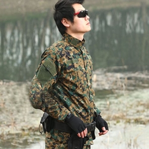 UNIQUEBELLA Einstellbare militärischen taktischer Gürtel/tactical belt Sicherheits system mit 8 funktionale Beutel schwarz für die Outdoor Jagd ,Schwarz -